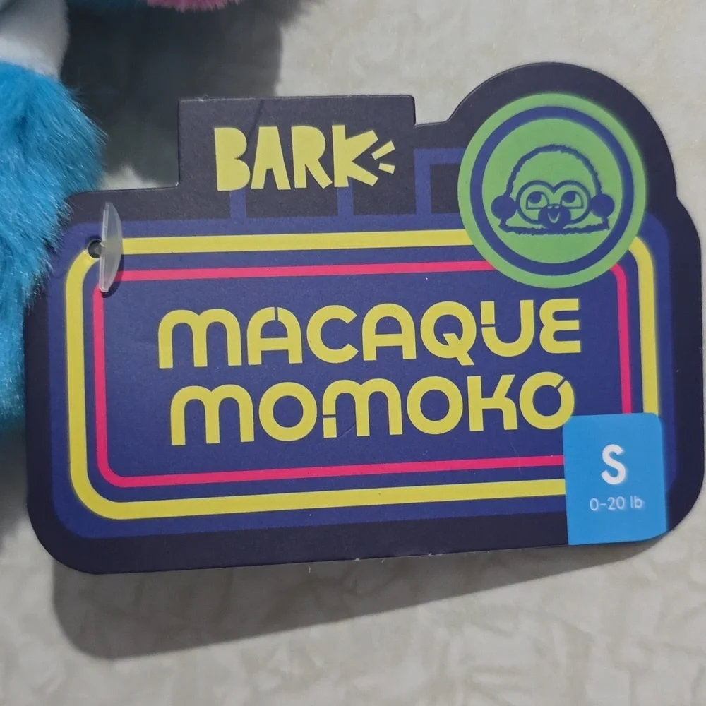Bark Dog‎ Toy NWT Macaque Momoko Size Small 0-20 Pounds